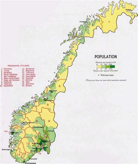 Kaart Noorwegen Vakantienaarnoorwegen Nl