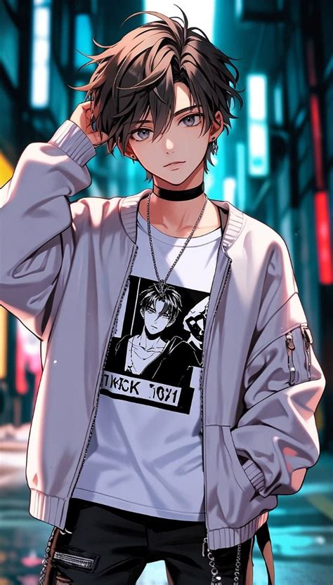 urban anime revival dynamic hairstyles fashion photo  cartoon