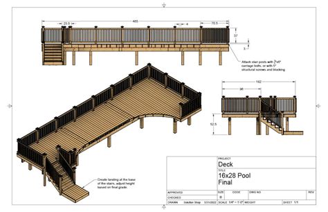 Plans For Above Ground Pool Deck 16x28 Oval Pool Etsy