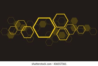 Shape Hexagon Concept Design Abstract Technology Stock Vector (Royalty Free) 436557361 ...