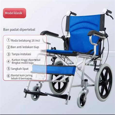 Jual Kursi Roda Kursi Medis Wheelchair Reclining Shopee Indonesia