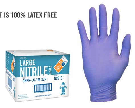 Safety Zone Powder Free Indigo Nitrile Gloves Topline Sanitation Inc