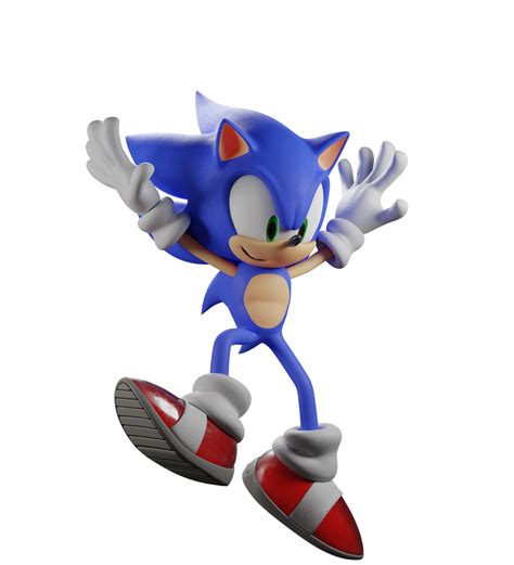 Sonic Falling Down Render by ThatCoolYoshi on DeviantArt