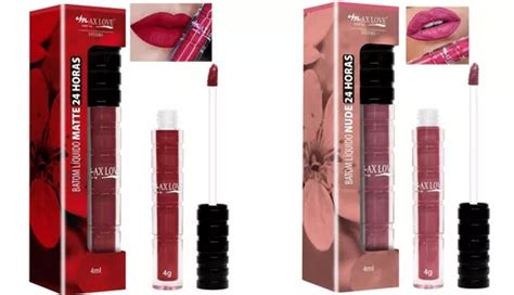 Batom Liq Matte Nude Horas Max Love Kit C Uni Escoha Frete Gr Tis