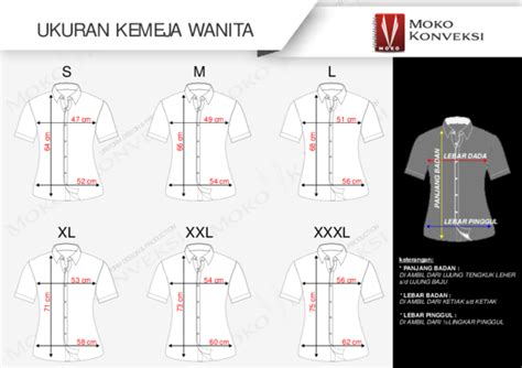 Pdf Standar Ukuran Pakaian Baju Seragam Wanita Konveksi Moko