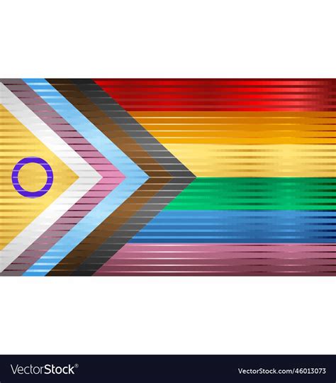 Intersex Progress Flag Royalty Free Vector Image