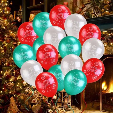 Buy 100pcs Merry Christmas Balloons Colourful Latex