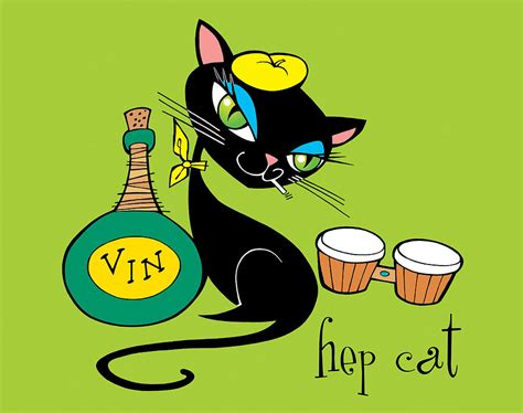 Hep Cat Digital Art By Steven Stines Pixels