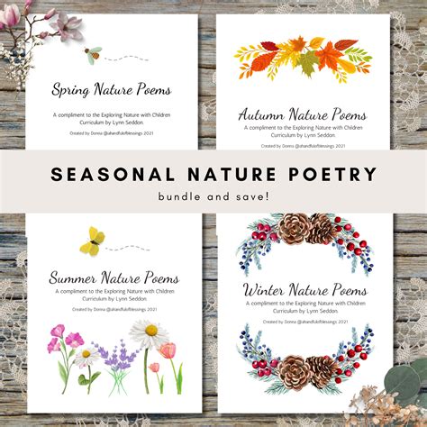 Seasonal Nature Poems, Printable Poems, Charlotte Mason, Homeschool ...