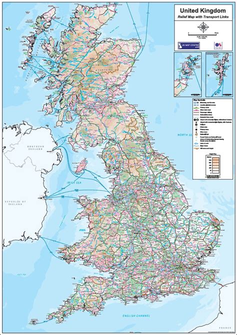 Relief Map 1 with Transport Links - Full UK - Digital Download – ukmaps ...