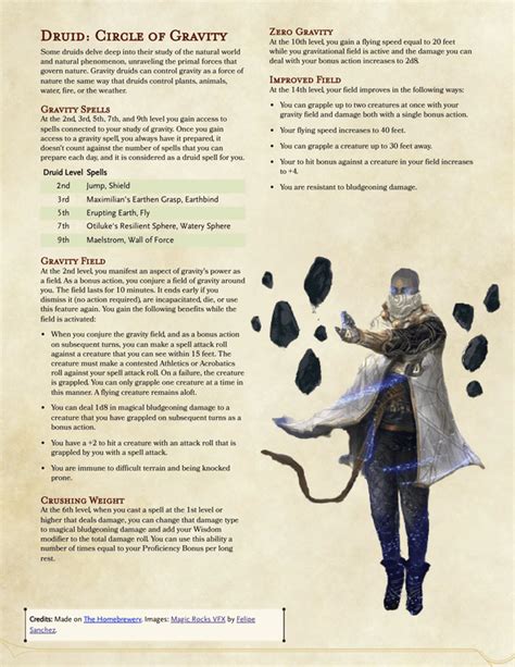 Dungeons And Dragons Classes Dungeons And Dragons Homebrew Dnd Druid