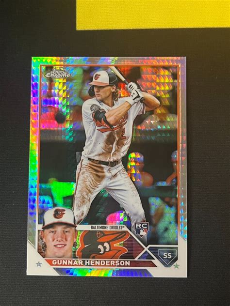 Topps Chrome Prizm Refractor Gunnar Henderson Rc Sp Orioles