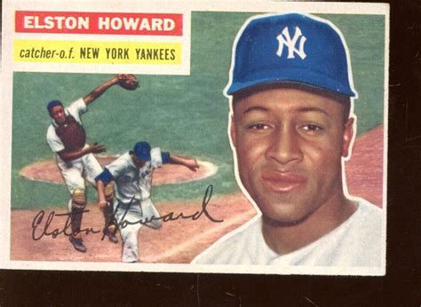 1956 Topps Baseball Card 208 Elston Howard Ftc New York Yankees Exmt Ebay