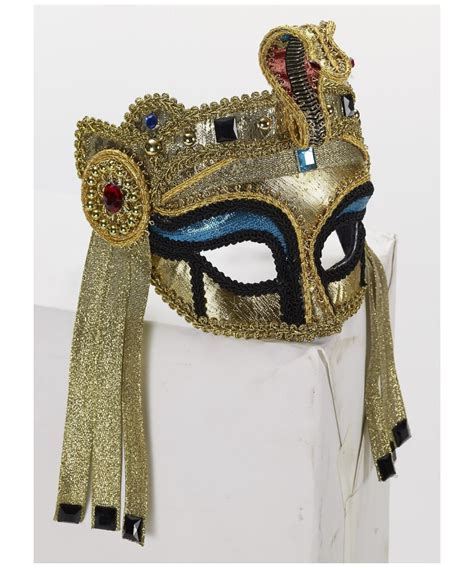 Gold Masquerade Mask for Adults - Egyptian Costume Mask