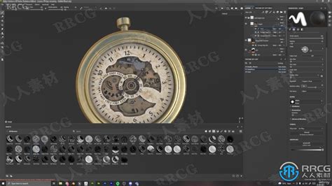 【中文字幕】blender与substance Painter高质量怀表道具资产制作视频教程 哔哩哔哩