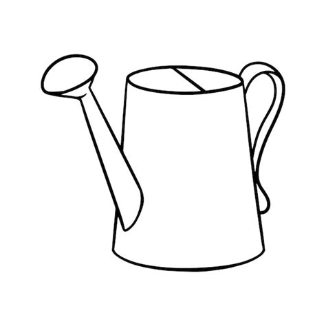 Watering Can Clipart Black And White