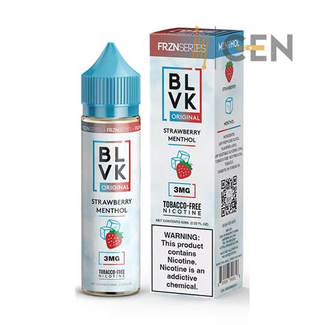 BLVK Strawberry Menthol Frzn Berry 60ml BLVK CEN ONLINE