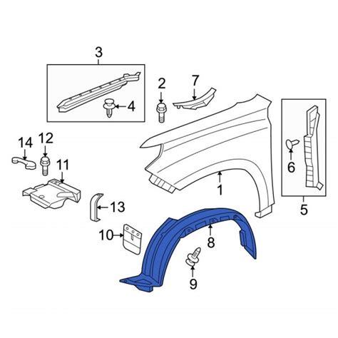 Lexus Oe Front Left Fender Splash Shield