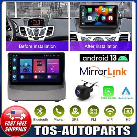 For Ford Fiesta Android Apple Carplay Gps Navi Car Stereo