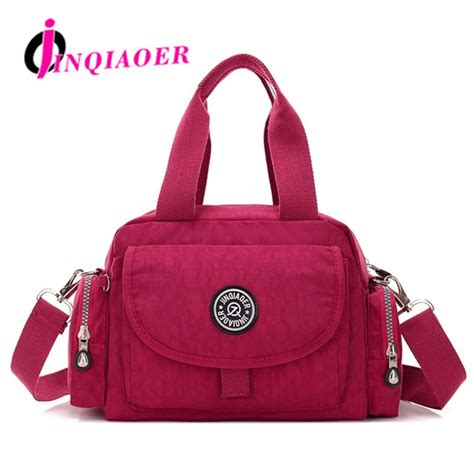 JINQIAOER Mulher Nylon Saco Ocasional Saco De Ombro Das Mulheres Sacos