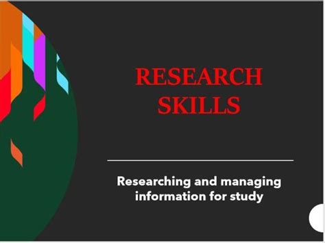 Research Skills Teaching Resources