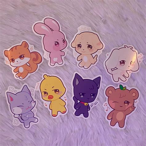 Ateez Aniteez 25 Stickers Etsy