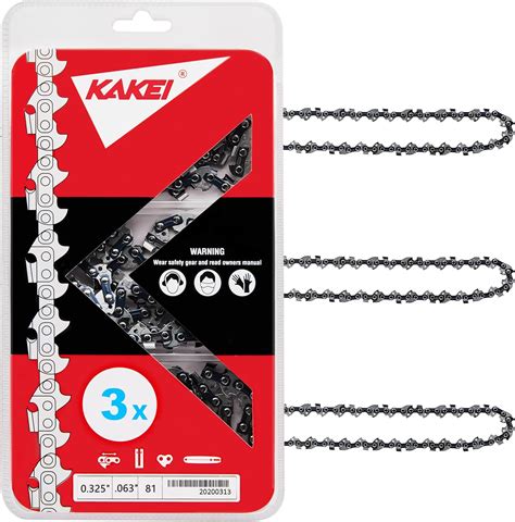 Amazon KAKEI 20 Inch Chainsaw Chain 325 Pitch 063 Gauge 81