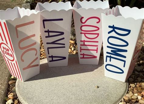 Personalized Popcorn Bucket/reusable Popcorn Bucket/family Movie Night ...