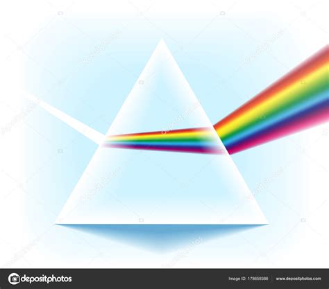 Spectrum prism with light dispersion effect Stock Vector Image by ©vectortatu #178659386