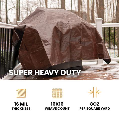 Whiteduck Super Heavy Duty Poly Tarp 16 Mil Waterproof Canopy Cover Tarpaulin Ebay