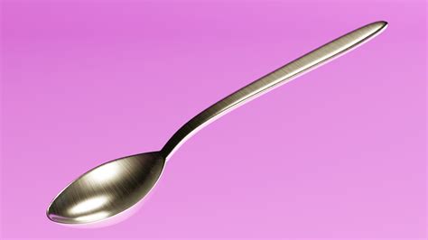 3d Metal Spoon Turbosquid 1808283