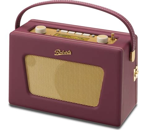 Buy Roberts Sovereign Portable Dab Fm Clock Radio Burgundy Free Delivery Currys