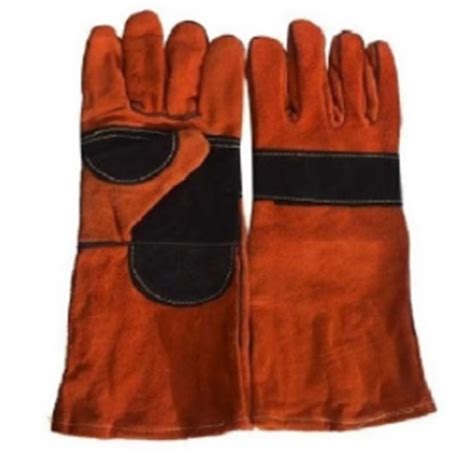 Guantes Cuero Cromo Naranja Negro Steelpro Zinga Per