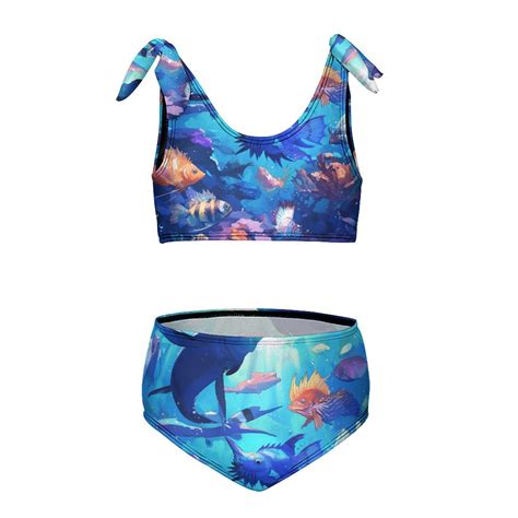 Underwater World Girl S Piece Bikini Set Beach Sport Swimsuit Swimwear Y Cm Walmart