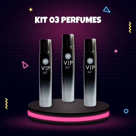 KIT de 3 Perfumes VIP TOUTI Você escolhe as fragrâncias no CHAT