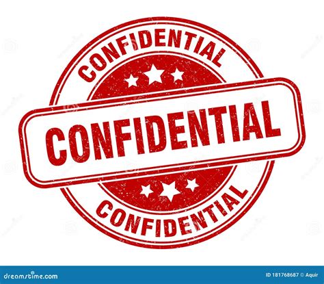 Confidential Stamp Confidential Round Grunge Sign Stock Vector