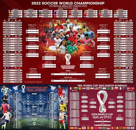 World Cup 2022 Schedule, FIFA World Cup QATAR 2022 Schedule, World Cup Qatar 2022 Wall Chart ...