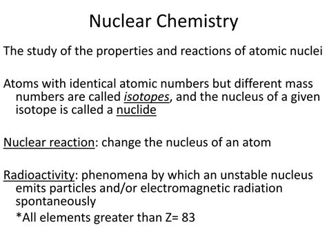 Ppt Nuclear Chemistry Powerpoint Presentation Free Download Id1984710