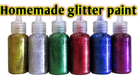 How To Make Glitter Paint At Home Diy Glitter Paint For Craft Homemade