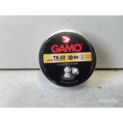 10490 BOITE DE 200 PLOMBS GAMO TS 22 LONG DISTANCE CAL 5 5MM NEUF