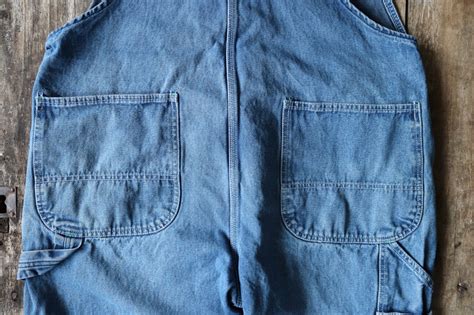 Vintage S S Liberty Indigo Denim Overalls Dungarees Bib Brace