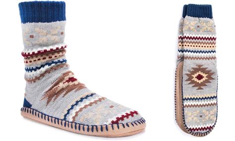 MUK LUKS Men's Slipper Socks | Groupon