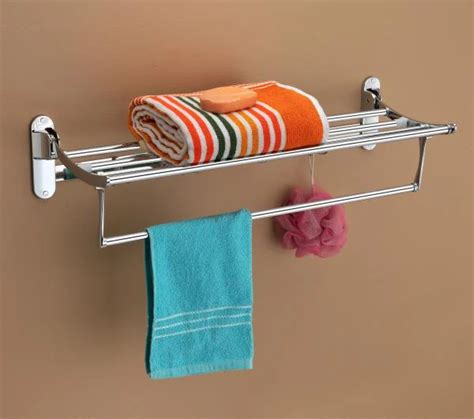 Callidus Deluxe Stainless Steel Folding Towel Rack For Bathroom Towel