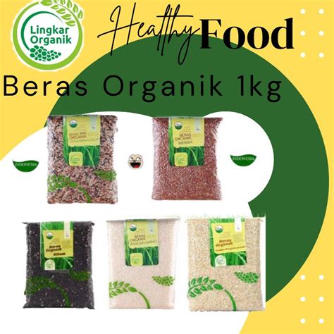 Jual Lingkar Organik Beras Organic 1 Kg Pandan Wangi Putih Merah