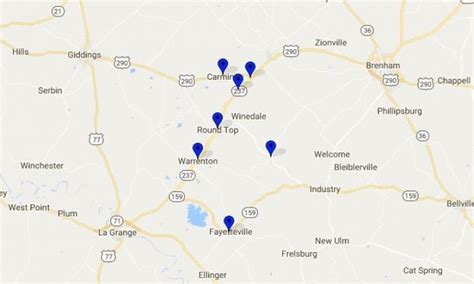 Map Of Round Top Antique Show 2024 Riva Verine