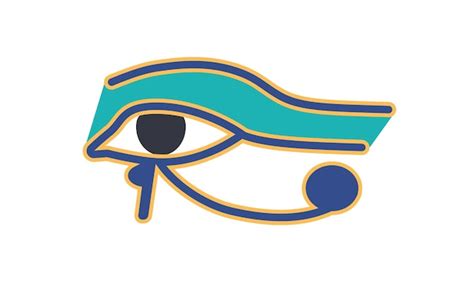 Premium Vector Eye Of Horus Or Wadjet Ancient Egyptian Hieroglyphic