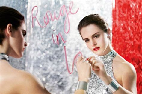 Emma Watson Launches New Lancome Rouge In Love Lipstick And Nail