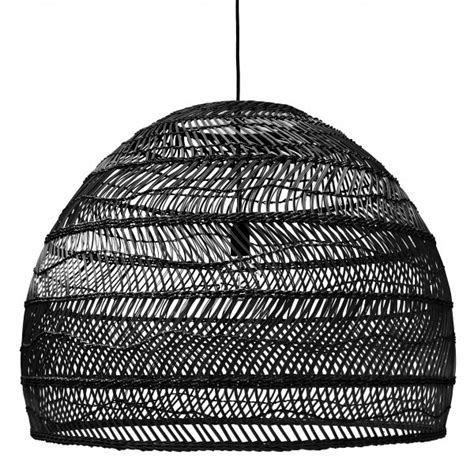 Woven Wicker Ceiling Pendant Light - Black | Love Frankie