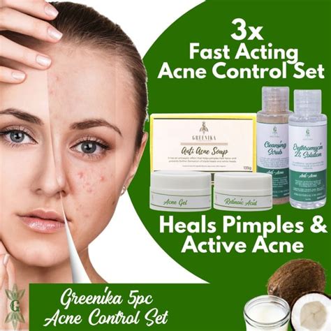 Skin Care Product X [ Acne Control Set ] Greenika 5pc Acne Control Set