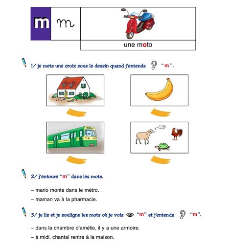 Lire et écrire le phonème graphème m Le français du primaire